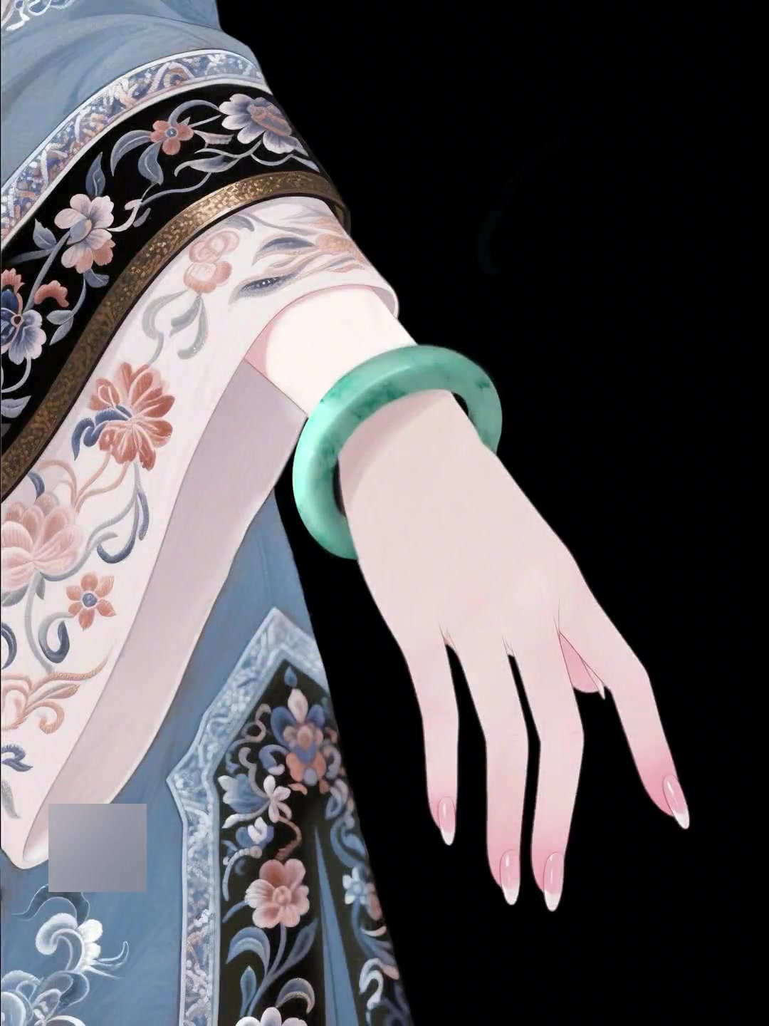 画出翡翠玉镯,竟然穿越了!古风插画教程