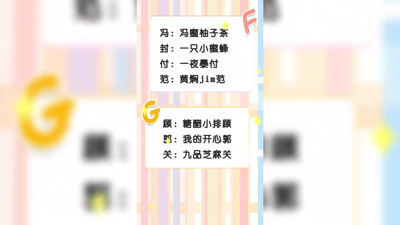 超可爱姓氏谐音梗网名,快来挑一个!