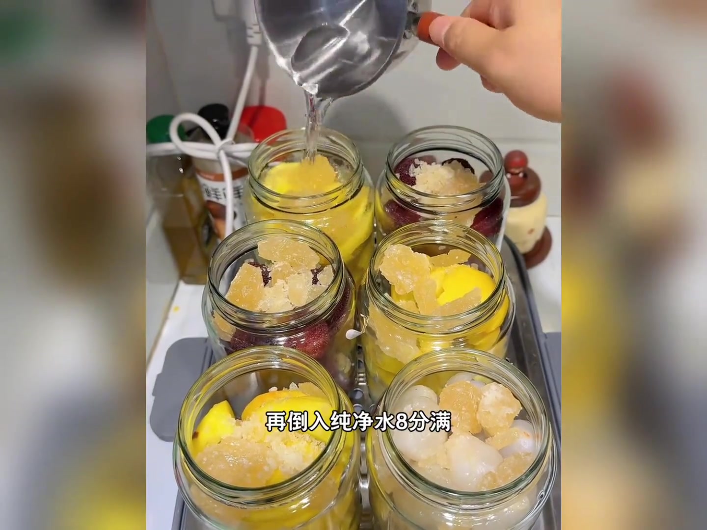 家庭自制水果罐头,简单又美味!